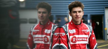 Crossing the finish line with Sebastian Priaulx